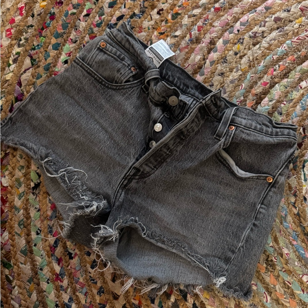 Levi 501’s Stylish Black Denim Women Shorts